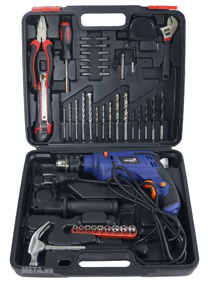 Bộ máy khoan động lực Nikawa ID38 kèm hộp đựng 