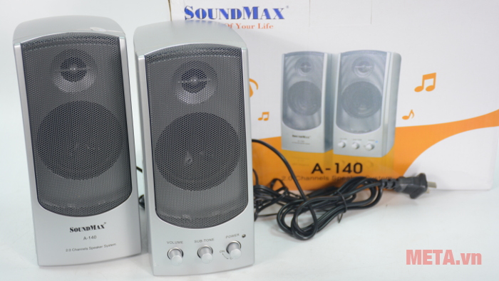 Loa SoundMax A140 2.0 thiết kế hiện đại.