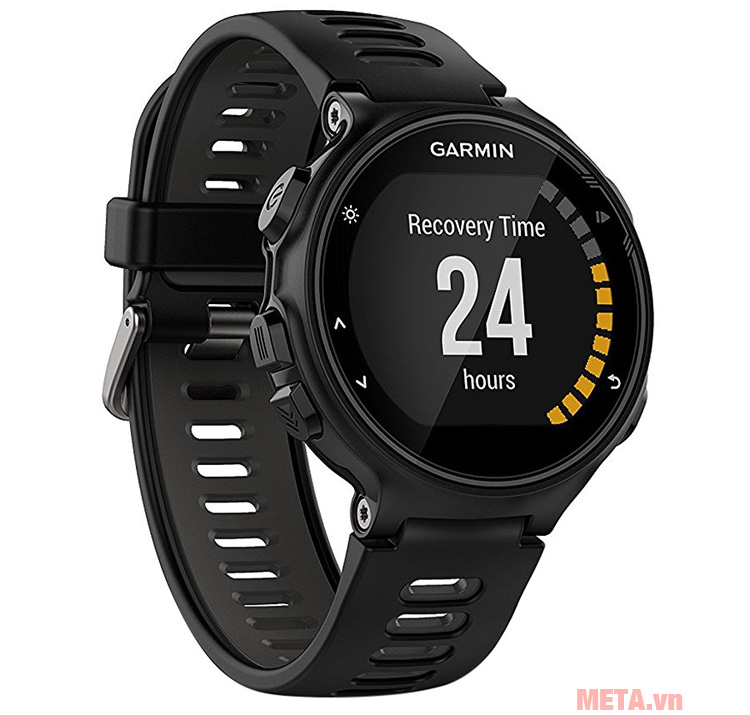 Vòng đeo tay Garmin Forerunner 735XT có dung lượng pin lên đến 24 giờ khi kích hoạt chế độ Ultratrac