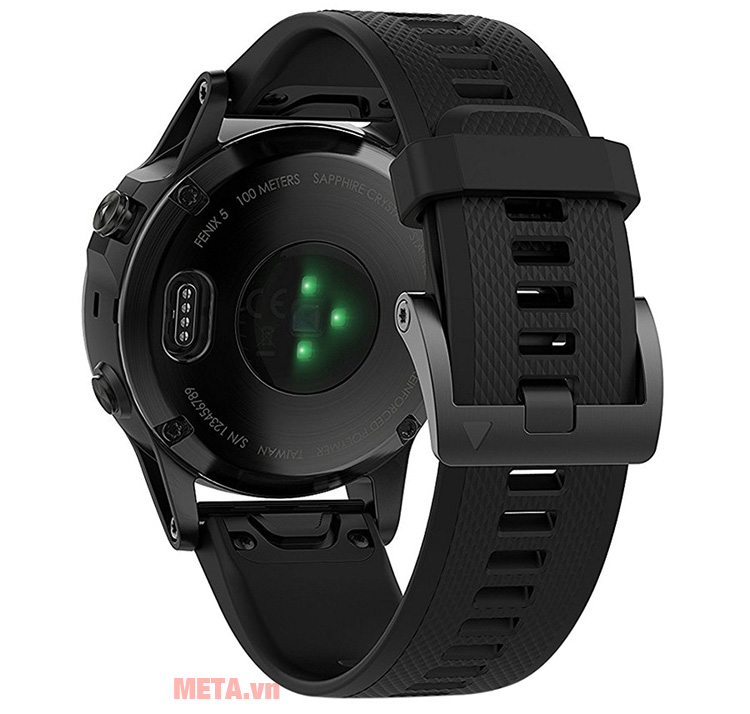  Vòng đeo tay Garmin Fenix 5 Sapphire Black có dây đeo có thể thay thế