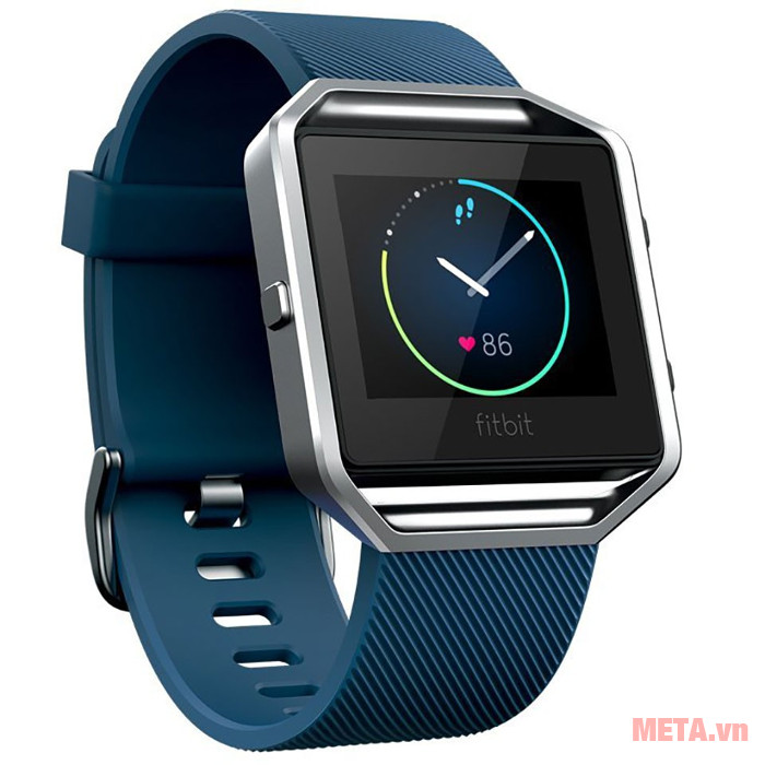 Vòng tay theo dõi sức khỏe Fitbit Blaze màu Blue Silver Vòng tay theo dõi sức khỏe Fitbit Blaze màu Blue Silver