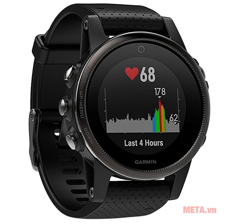 Đồng hồ đeo tay theo dõi sức khỏe Garmin Fenix 5S có khả năng đo nhịp tim