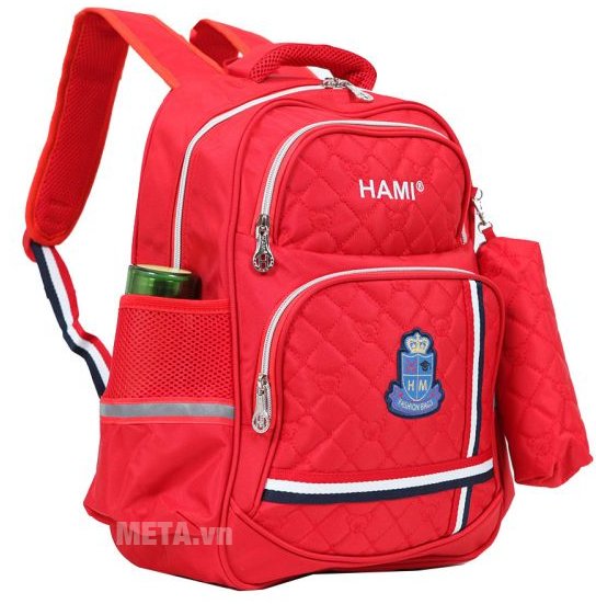 Balo cấp 1 Hami BL201A có logo Hami phía trước 