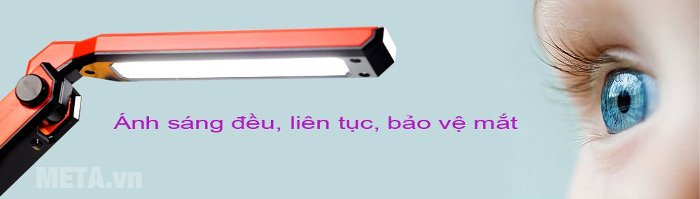 Đèn bàn Led Hàn Quốc đổi màu Prism M-08RD cho ánh sáng ra đều, liên tục bảo vệ mắt 