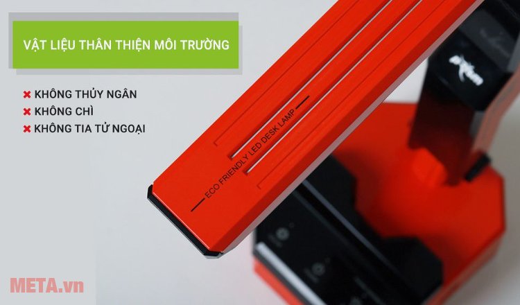 Đèn bàn Led Hàn Quốc đổi màu Prism M-08RD làm bằng hợp kim nhôm và nhựa ABS 
