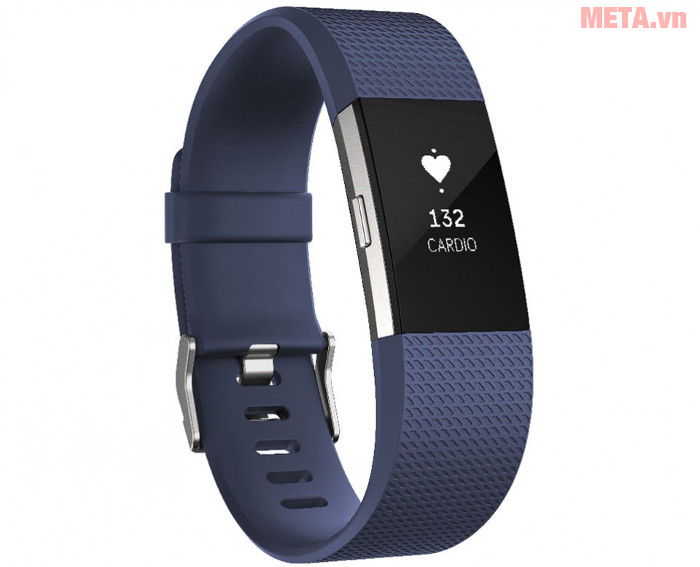 Vòng tay theo dõi sức khỏe Fitbit Charge 2 màu Blue Silver Vòng tay theo dõi sức khỏe Fitbit Charge 2 màu Blue Silver
