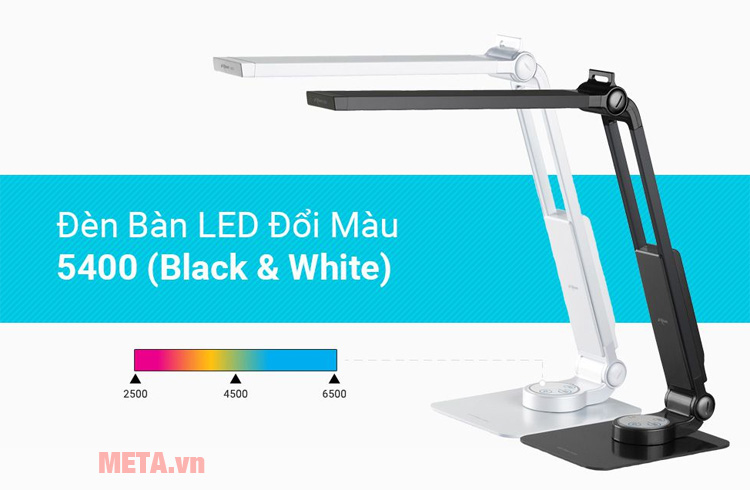 Đèn bàn led Hàn Quốc đổi màu Prism 5400CB có nhiều chế độ sáng cho bạn tùy ý đổi màu 