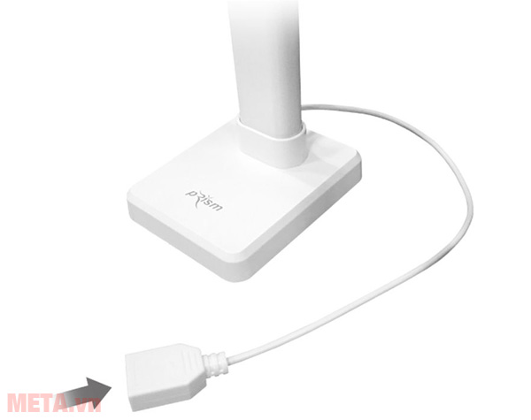 Đèn kẹp bàn led Hàn Quốc Broadwing có sạc cho các thiết bị điện thoại máy MP3 qua cổng sạc USB 5V, 1A