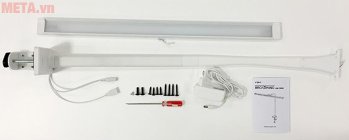 Các phụ kiện lắp đặt đèn kẹp bàn led Hàn Quốc Broadwing