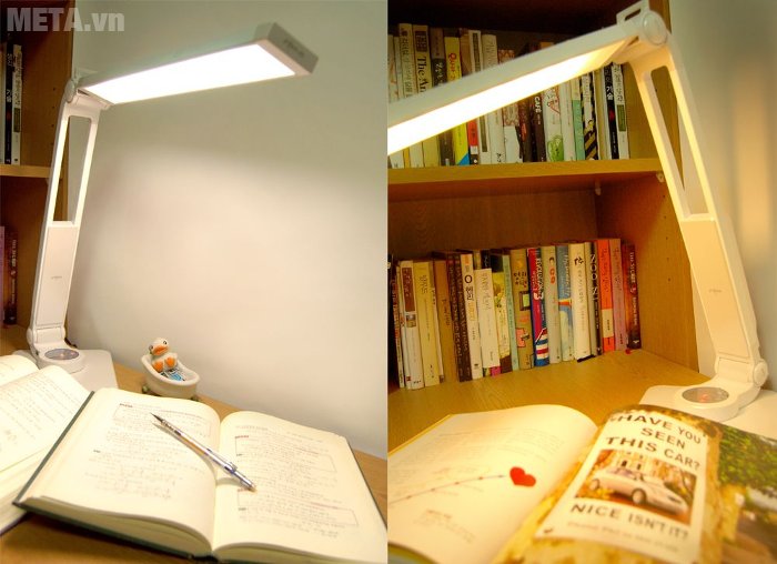 Đèn bàn Led Hàn Quốc đổi màu Prism 5400CW có thể dùng học tập, đọc sách báo