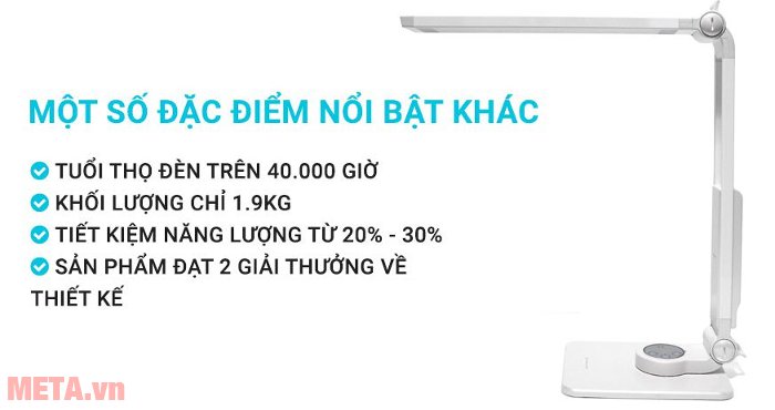 Đèn bàn Led Hàn Quốc đổi màu Prism 5400CW có tuổi thọ đèn rất cao 
