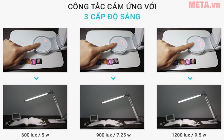 Đèn bàn Led Hàn Quốc Prism 4400W có bảng điều khiển cảm ứng 