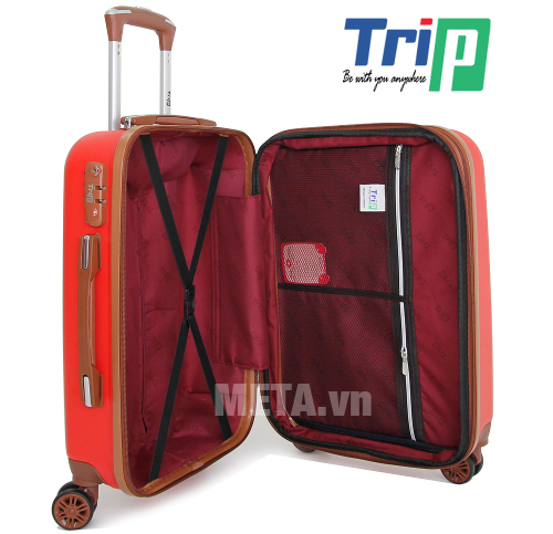 Vali TRIP P803A 20 inch đai chữ X cố định đồ tiện lợi