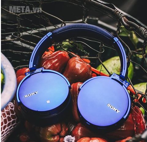 Tai nghe nhạc Sony MDRXB950B1 màu xanh 