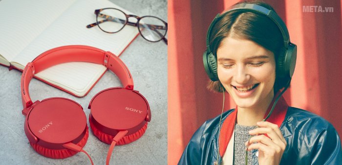 Tai nghe Sony Extra Bass MDRXB550AP có thiết kế hiện đại 