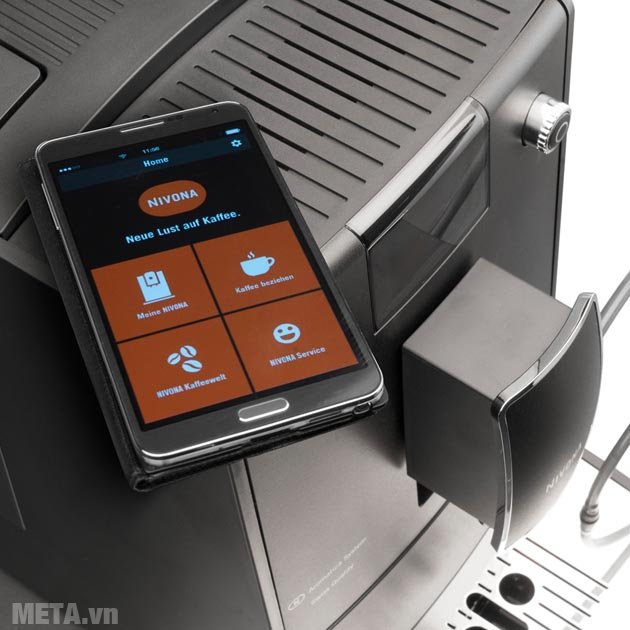 Máy pha cà phê tự động Nivona 758 dễ dàng kết nối Bluethoot để điều khiển từ xa