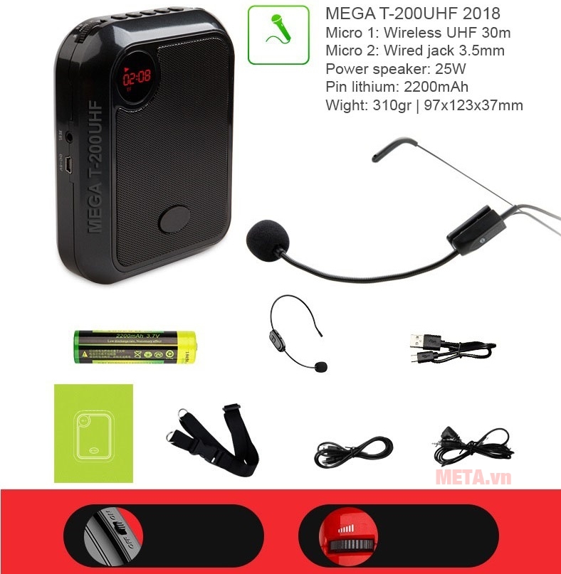 Micro không dây có khả năng kết nối xa 30m Micro không dây có khả năng kết nối xa 30m