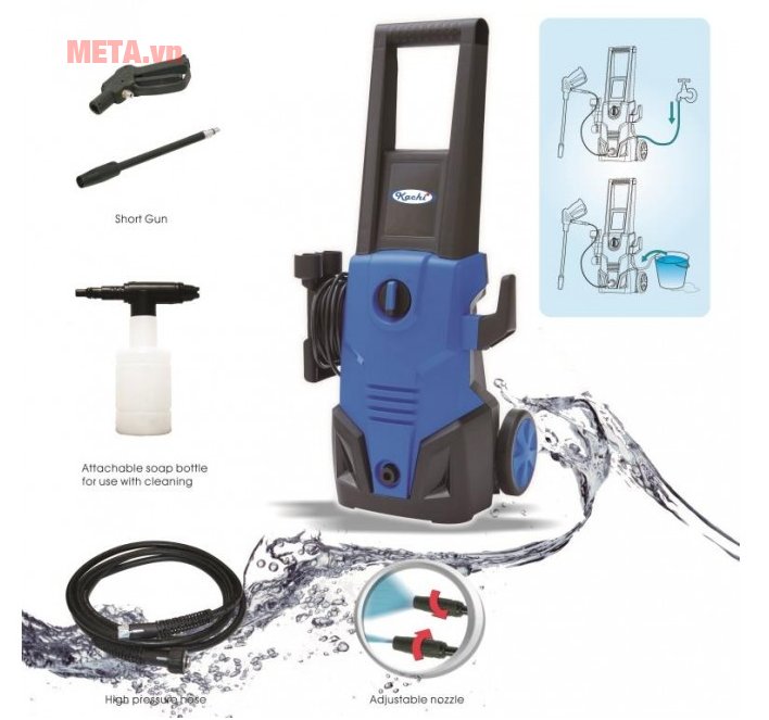 Máy phun xịt rửa cao áp New Kachi ABW Máy phun xịt rửa cao áp New Kachi ABW