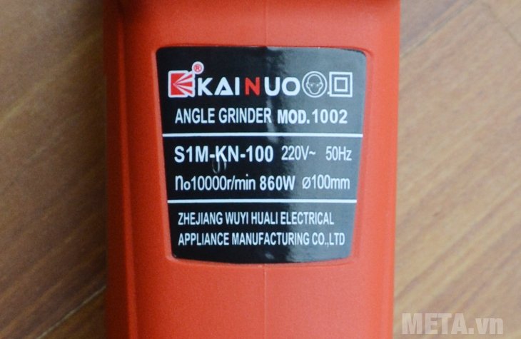 Máy mài Kainuo 100mm 1002 có công suất cực khỏe