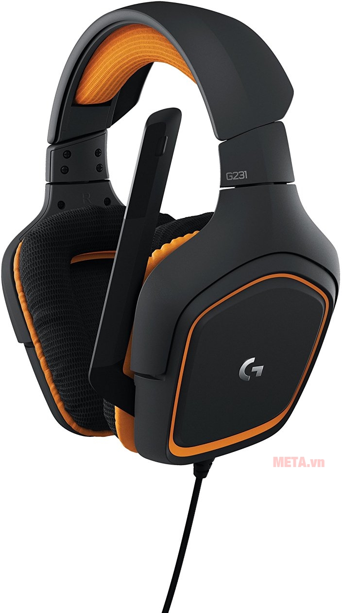 Tai nghe chơi game Logitech G231 Prodigy mang âm sắc rõ nét chân thực 