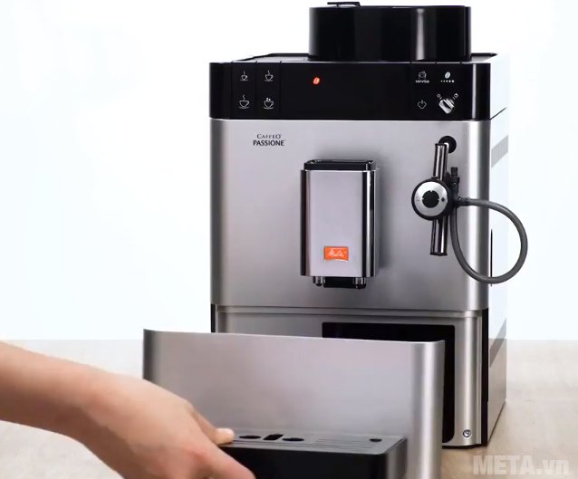 Máy pha cà phê Melitta Caffeo Passione có khay chứa nước thải