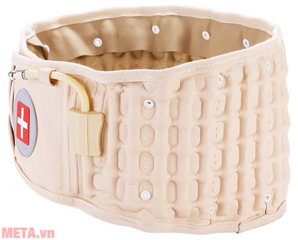 Đai hơi kéo giãn cột sống Lumbar Traction Belt CR-801 làm bằng giả da