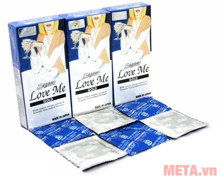 Bao cao su Sagami Love Me Gold 10 chiếc