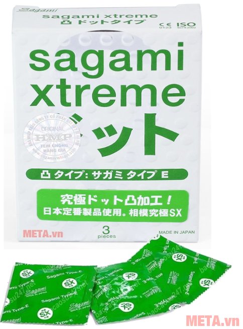 Bộ 2 hộp bao cao su Sagami Xtreme White (1 hộp 3 chiếc - 2 hộp 6 chiếc)