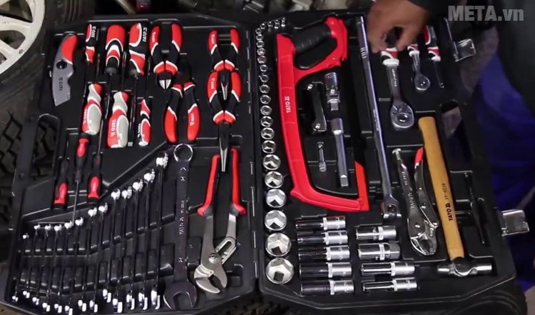 Bộ kìm tuýp cờ lê tay vặn tổng hợp Yato YT-3892 có tay cầm bằng nhựa