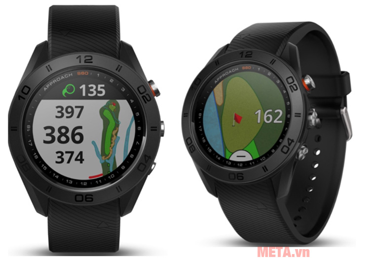 Đồng hồ Garmin Approach S60 có màn hình cảm ứng hiện đại 