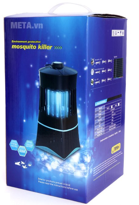 Đèn bắt muỗi, diệt côn trùng Mosquito Killer có hộp đựng màu xanh