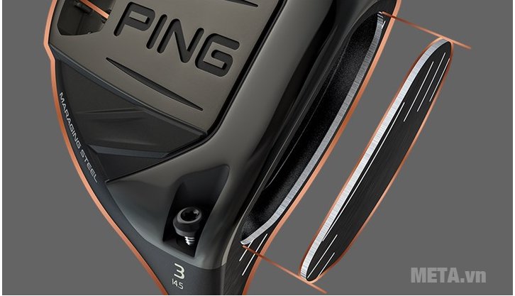 Gây golf Fairway nam Ping G-400 #5 có chất liệu cao cấp 