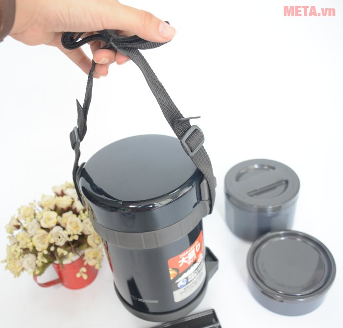 Cặp lồng cơm giữ nhiệt Zojirushi SL-GG18 có dây đeo 