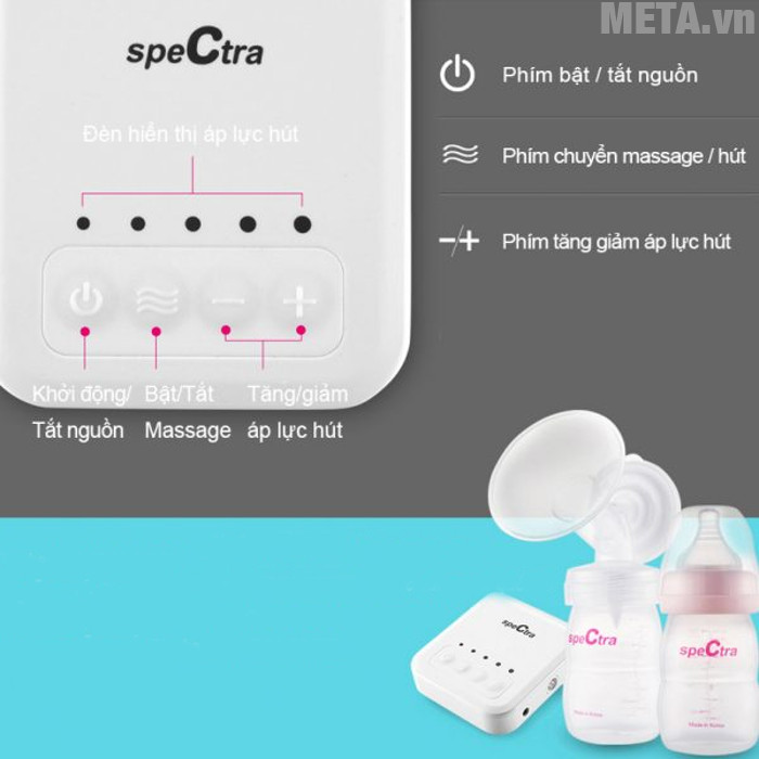 máy hút sữa Spectra Q có cấu tạo dễ dàng sử dụng