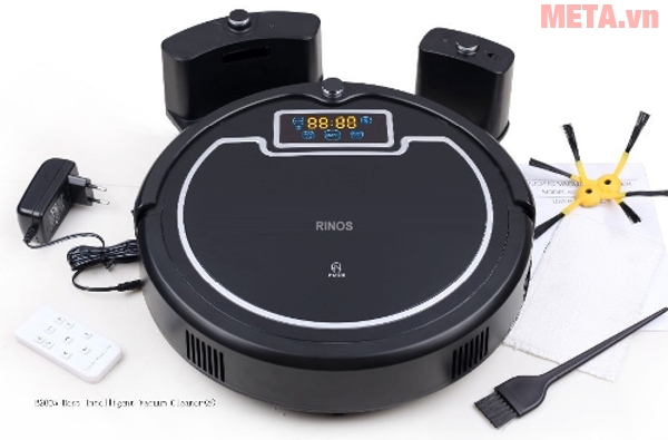 Bộ sản phẩm robot hút bụi lau nhà diệt khuẩn Rinos B2005 Plus