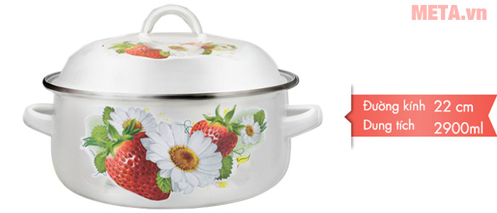 Bộ 5 nồi tráng men Mishio (MK5G) dễ dàng hơn khi vệ sinh chùi rửa