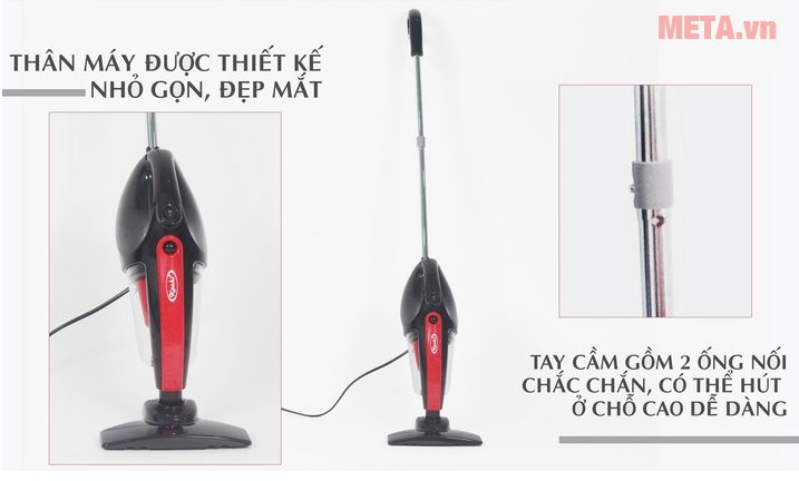 Máy hút bụi cầm tay Kachi có dung tích chứa bụi 600ml với thân máy nhỏ gọn Máy hút bụi cầm tay Kachi có với thân máy nhỏ gọn