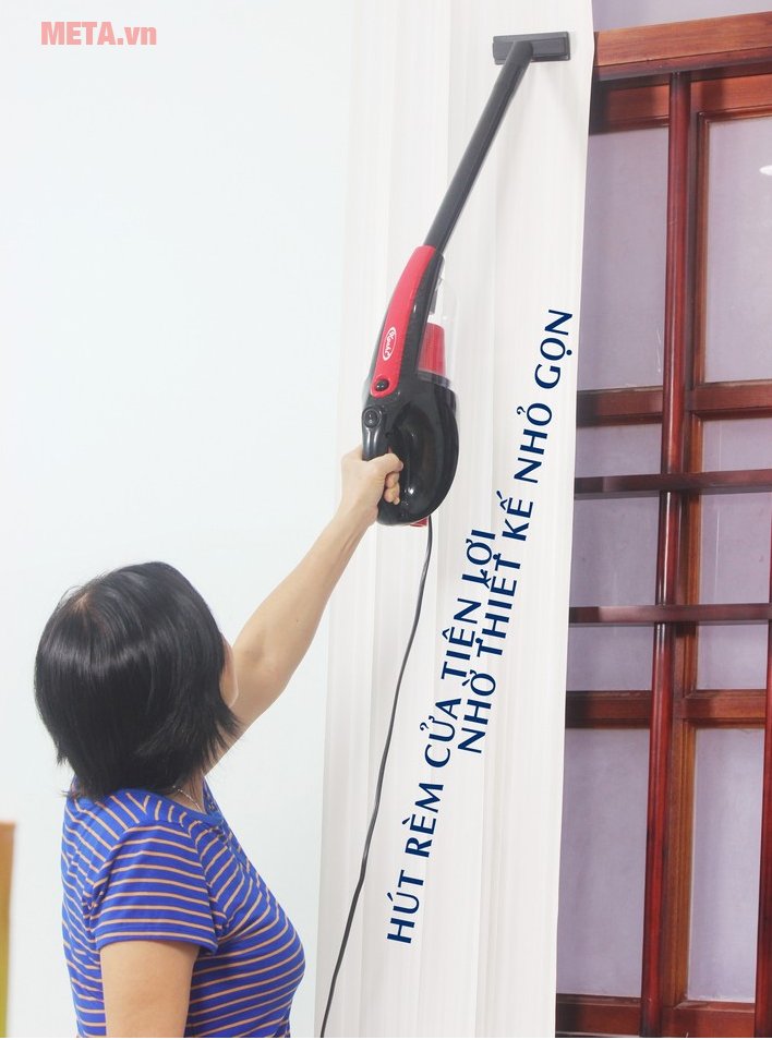 Máy hút bụi cầm tay Kachi có dung tích chứa bụi 600ml giúp hút rèm cửa Máy hút bụi cầm tay Kachi có thể hút bụi dễ dàng ở mọi vị trí