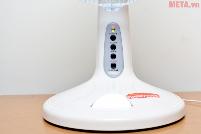 Quạt sạc Happy's HDF-3031R có thời gian sử dụng từ 5 - 7 tiếng