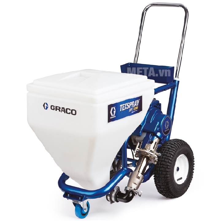 Máy phun sơn Graco APX6200 có trang bị bánh xe di chuyển 