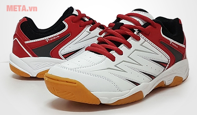 Giày cầu lông Promax PR17009 màu đỏ trắng nổi bật