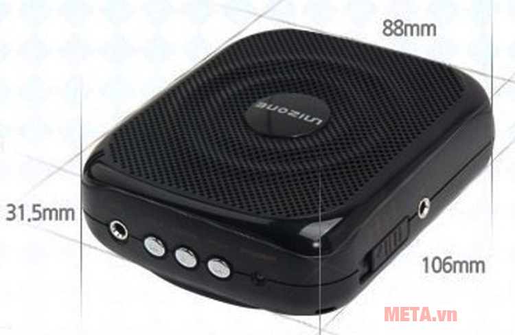Kích thước của loa trợ giảng Unizone 9088 F2 Kích thước của loa trợ giảng Unizone 9088 F2