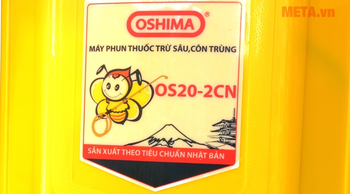 Bình xịt điện Oshima OS20 được sản xuất trên dây chuyền công nghệ Nhật Bản