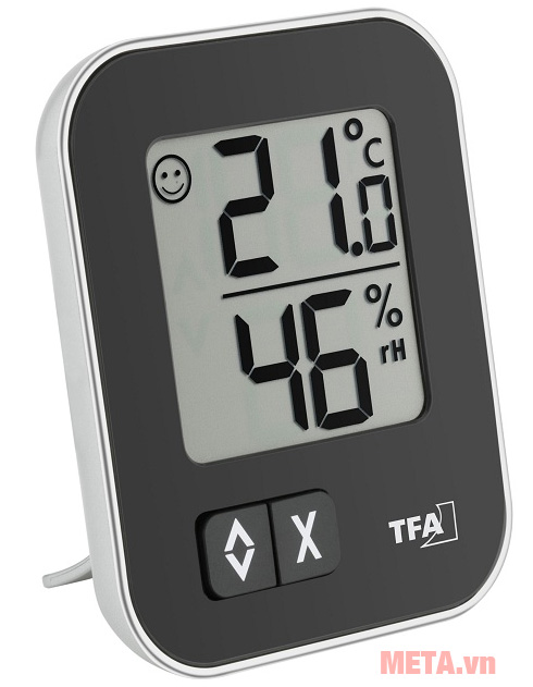 Nhiệt ẩm kế điện tử TFA01 MOXX màu đen Nhiệt ẩm kế điện tử TFA01 MOXX màu đen