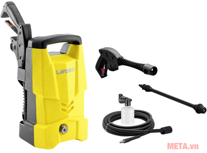 Máy rửa xe Lavor One 120 có bình hóa chất đi kèm Máy rửa xe Lavor One 120 có bình hóa chất đi kèm