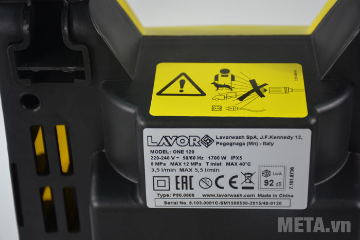 Máy rửa xe Lavor One 120 tiết kiệm nước Máy rửa xe Lavor One 120 tiết kiệm nước