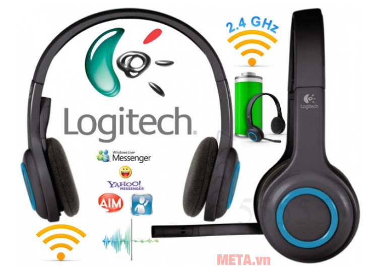 Tai nghe không dây Logitech H600 có khả năng hoạt động với hầu hết các ứng dụng trò chuyện trên điện thoại