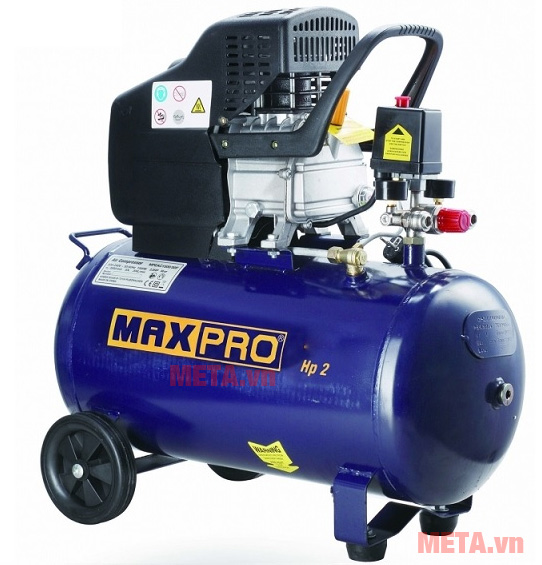 Máy nén khí Maxpro MPEAC1501/24 có bình chứa khí dung tích 24 lít