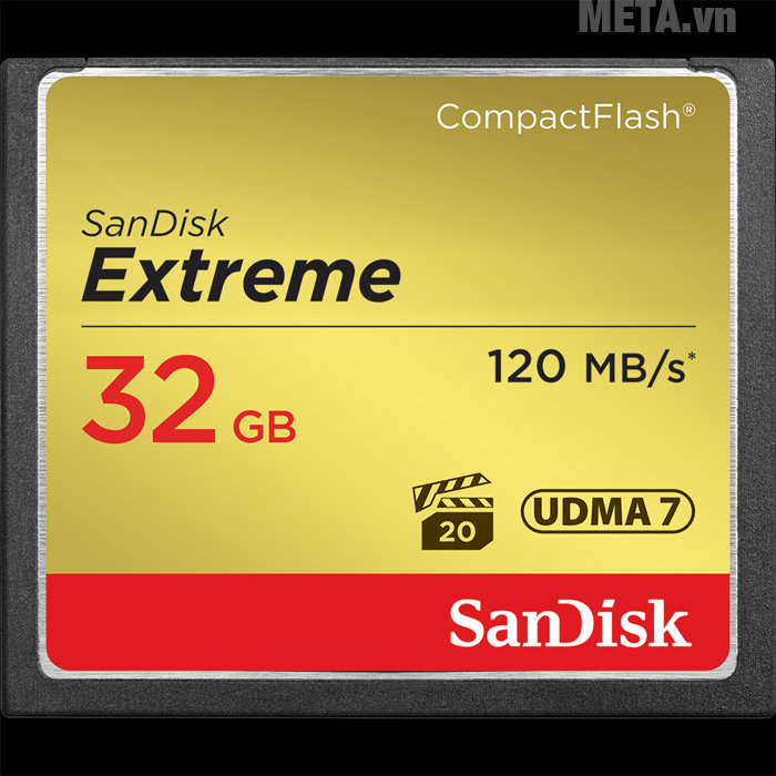 Thẻ nhớ máy ảnh 32GB SanDisk CF Extreme SDCFXSB-032G-G46