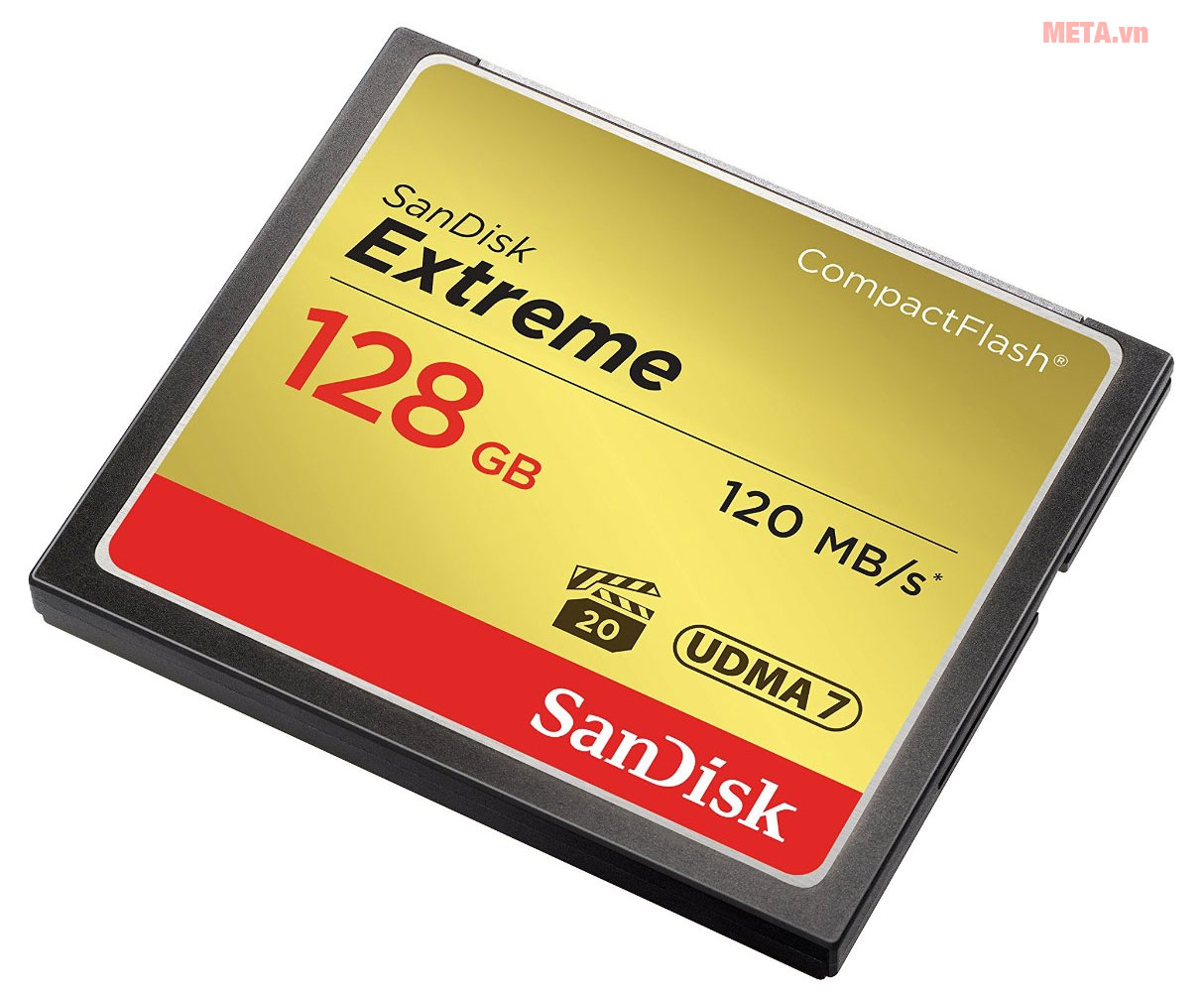 Thẻ nhớ máy ảnh 128GB SanDisk CF Extreme SDCFXSB-128G-G46 có tốc độ xử lý cao 